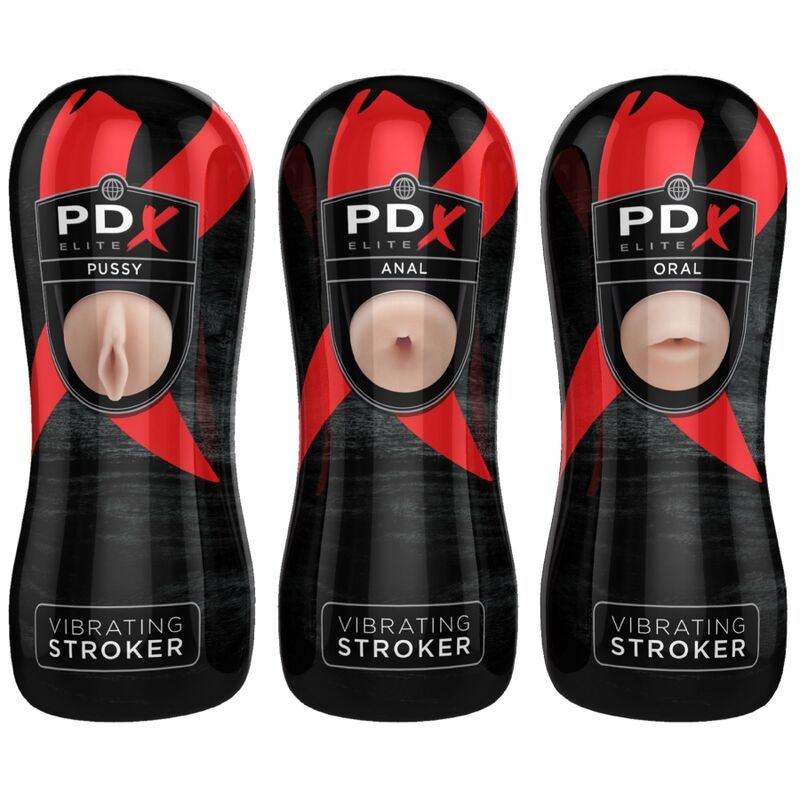 PDX ELITE - SET STROKER 12 UNIT: 6X VAGINA, 3X ANO, 3X BOCCA - PDX ELITE | Lingerie Harness Boutique