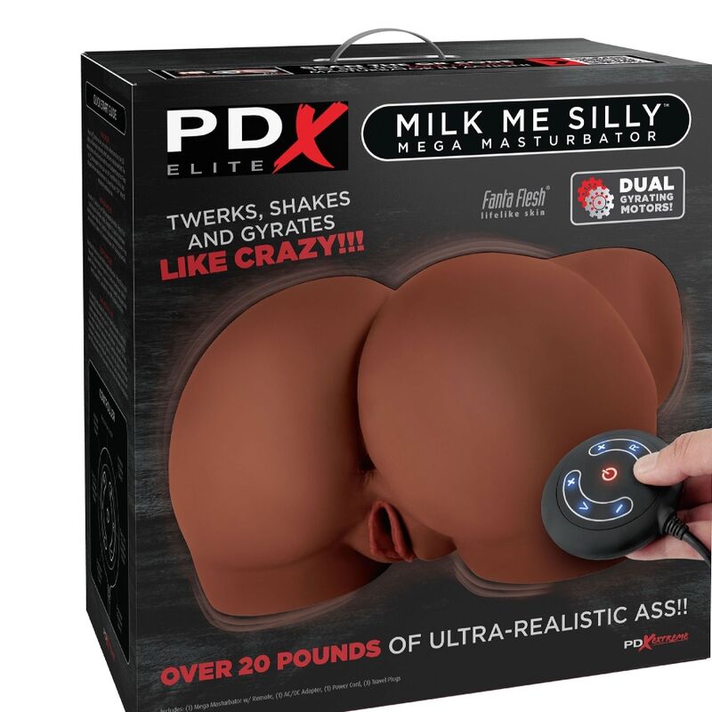 PDX ELITE - MEGA MASTURBATOR MILK ME SILLY VAGINA AND ANUS BROWN