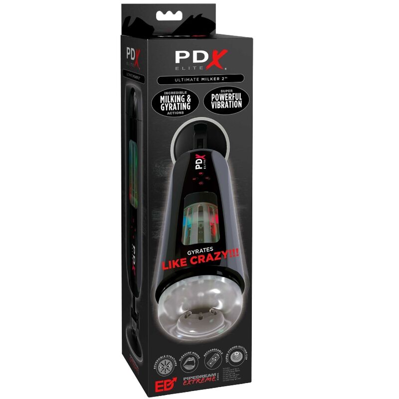 PDX ELITE - STROKER ULTIMATE MILKER 2 ROTANTE E VIBRATORE - PDX ELITE | Lingerie Harness Boutique