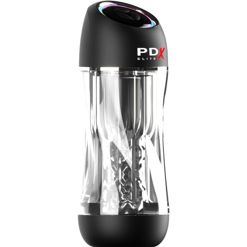 PDX ELITE - VIBRATORE STROKER VIEWTUBE PRO TRASPARENTE - PDX ELITE | Lingerie Harness Boutique