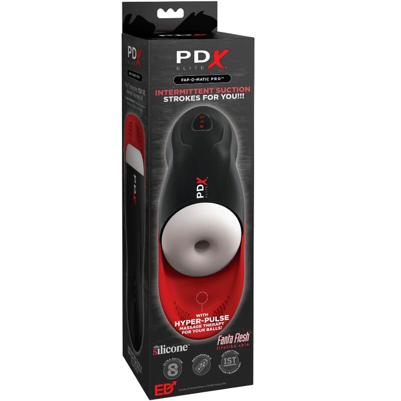 PDX ELITE - FAP-O-MATIC PRO STROKER WITH TESTICLE BASE