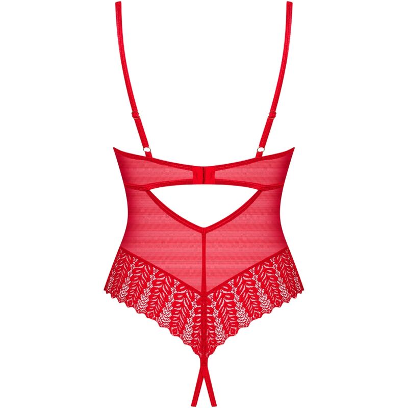 OBSESSIVE - INGRIDIA CROTCHLESS RED XS/S