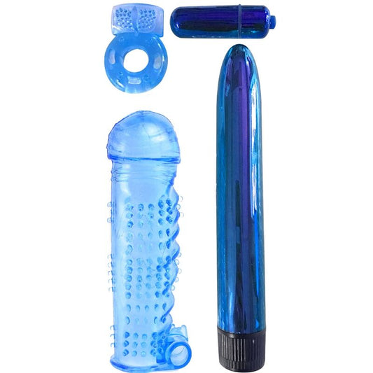 CLASSIX - COUPLES KIT WITH RING, SHEATH AND BLUE BULLETS