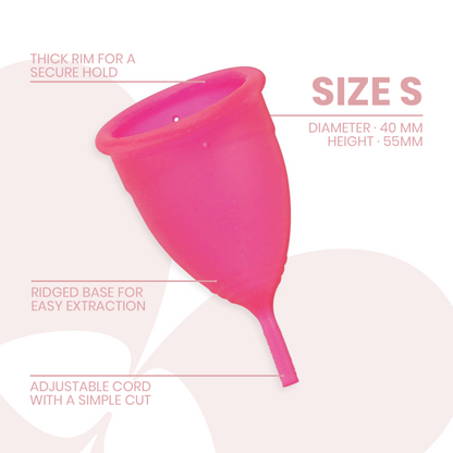 INTIMICHIC - MEDICAL GRADE SILICONE MENSTRUAL CUP - SIZE S