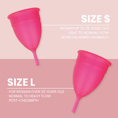 INTIMICHIC - MEDICAL GRADE SILICONE MENSTRUAL CUP - SIZE S