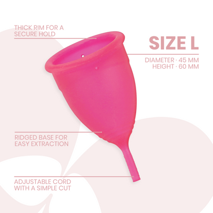 INTIMICHIC - MEDICAL GRADE SILICONE MENSTRUAL CUP - SIZE S