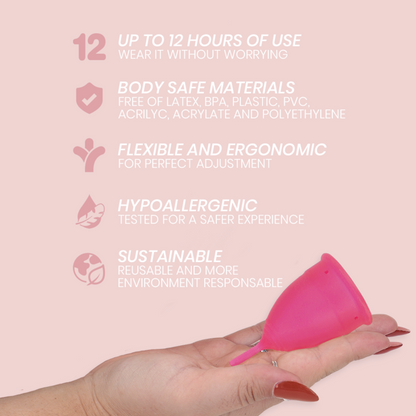 INTIMICHIC - MEDICAL GRADE SILICONE MENSTRUAL CUP - SIZE S