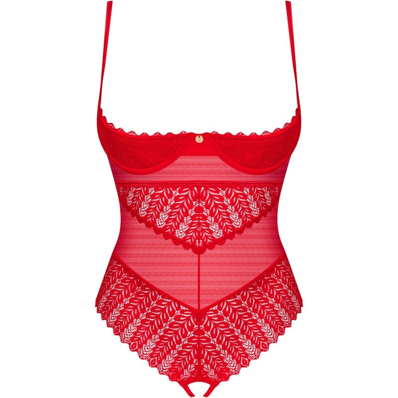 OBSESSIVE - INGRIDIA CROTCHLESS RED XS/S