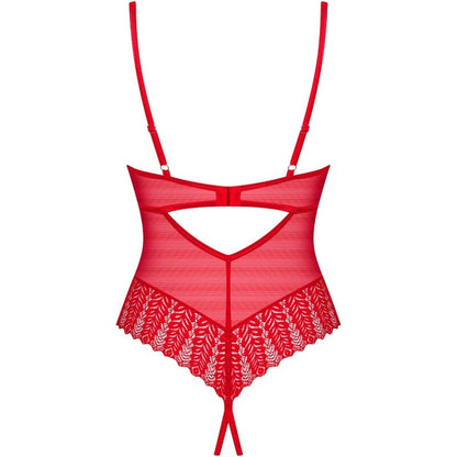 OBSESSIVE - INGRIDIA CROTCHLESS RED XS/S