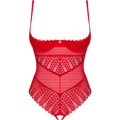 OBSESSIVE - INGRIDIA CROTCHLESS RED XS/S