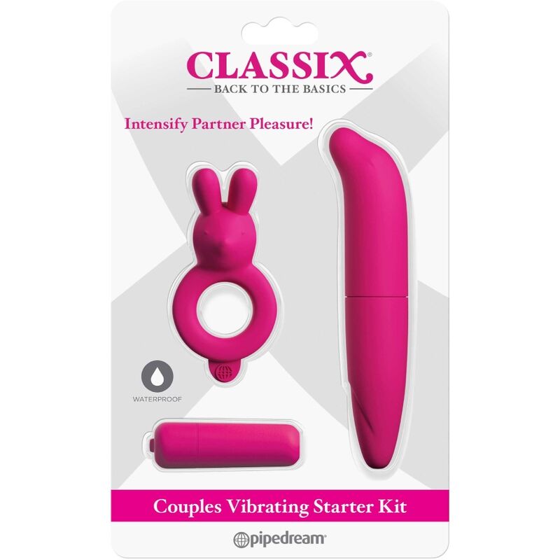 CLASSIX - COUPLE KIT WITH RING, BULLET AND PINK STIMULATOR