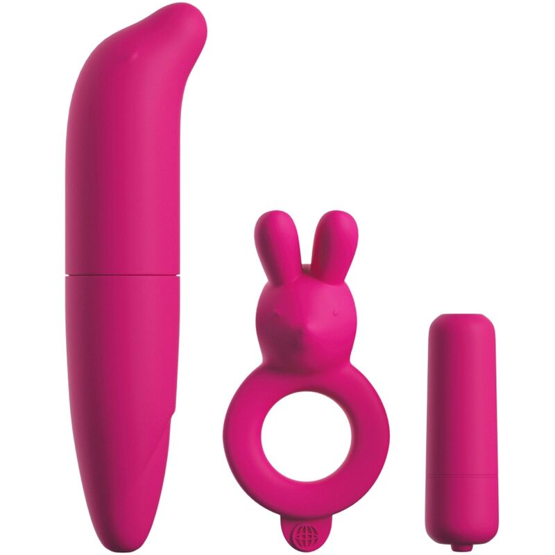 CLASSIX - COUPLE KIT WITH RING, BULLET AND PINK STIMULATOR