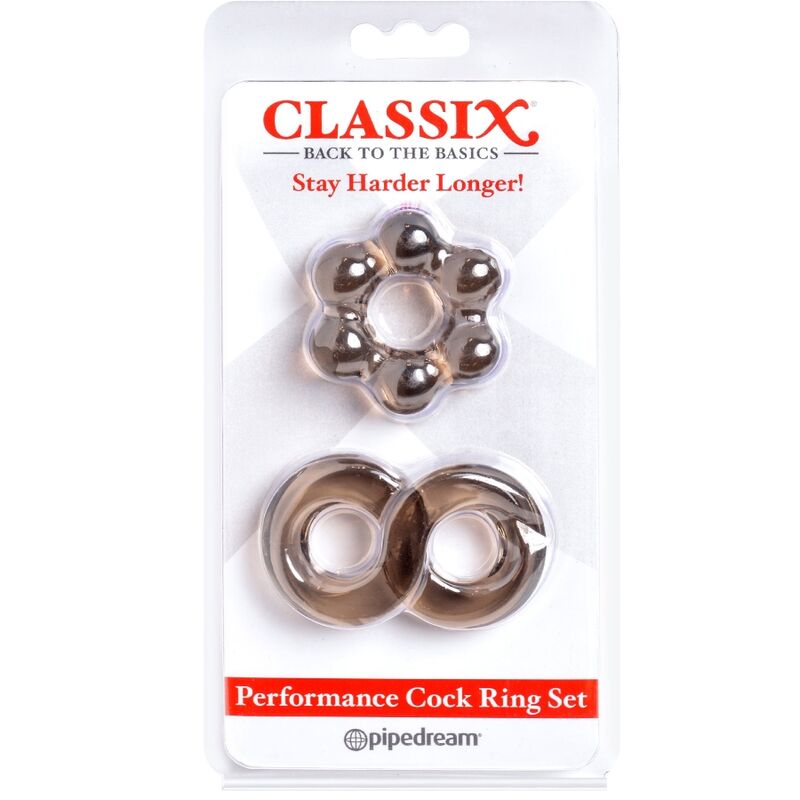 CLASSIX - SET OF 2 COCK RINGS GREY