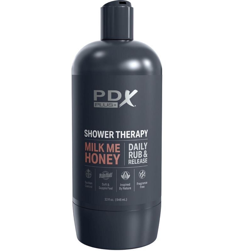 PDX PLUS - MASTURBATORE STROKER DESIGN DISCRETO DELLA BOTTIGLIA MILK ME HONEY CANDY SHAMPOO - PDX PLUS+ | Lingerie Harness Boutique