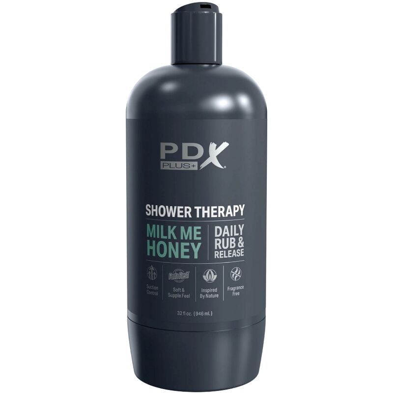 PDX PLUS - MASTURBATORE STROKER DESIGN DISCRETO DEL FLACONE DI SHAMPOO MILK ME HONEY - PDX PLUS+ | Lingerie Harness Boutique