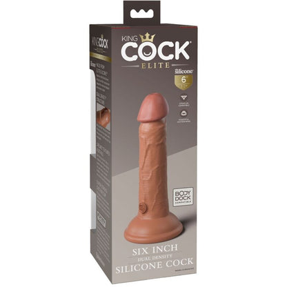 KING COCK - ELITE DILDO REALISTICO IN SILICONE 15.2 CM CARAMEL - KING COCK | Lingerie Harness Boutique