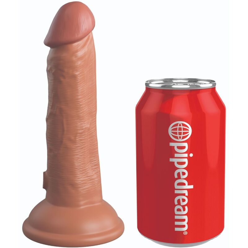 KING COCK - ELITE DILDO REALISTICO IN SILICONE 15.2 CM CARAMEL - KING COCK | Lingerie Harness Boutique