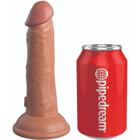 KING COCK - ELITE DILDO REALISTICO IN SILICONE 15.2 CM CARAMEL - KING COCK | Lingerie Harness Boutique