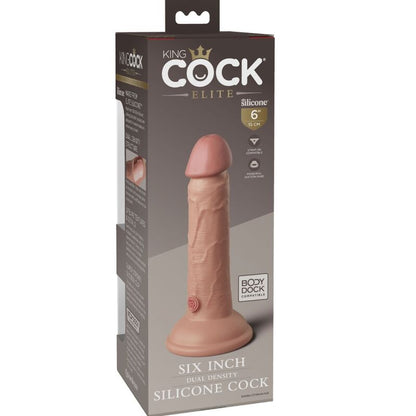 KING COCK - ELITE DILDO REALISTICO IN SILICONE 15.2 CM - KING COCK | Lingerie Harness Boutique