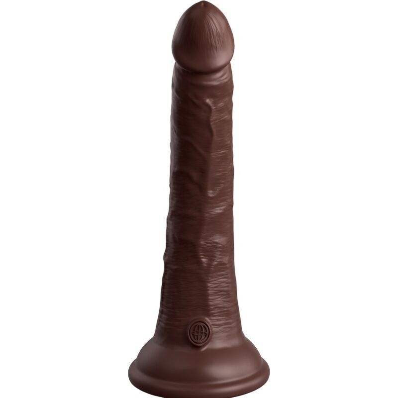 KING COCK - ELITE REALISTIC SILICONE DILDO 17.8 CM BROWN