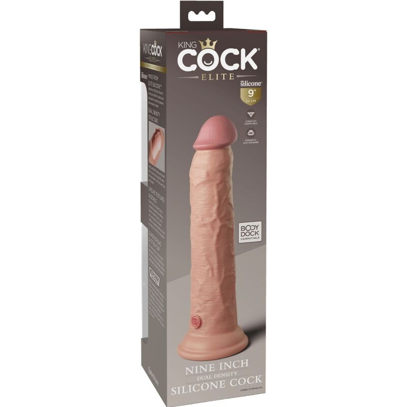 KING COCK - ELITE DILDO REALISTICO IN SILICONE 23 CM - KING COCK | Lingerie Harness Boutique