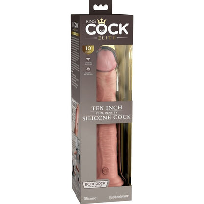 KING COCK - ELITE DILDO REALISTICO IN SILICONE 25.4 CM - KING COCK | Lingerie Harness Boutique