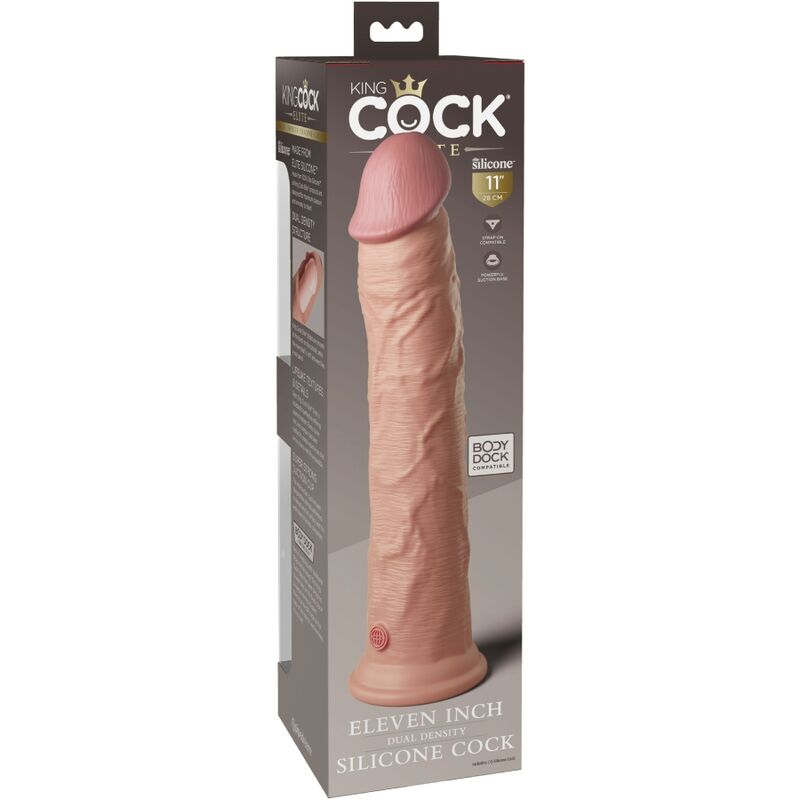 KING COCK - ELITE REALISTIC SILICONE DILDO 28 CM