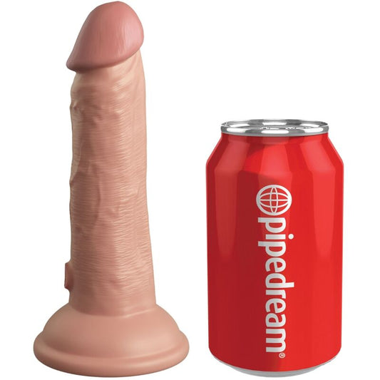KING COCK - ELITE DILDO REALISTICO VIBRANTE E SILICONE 15.2 CM - KING COCK | Lingerie Harness Boutique