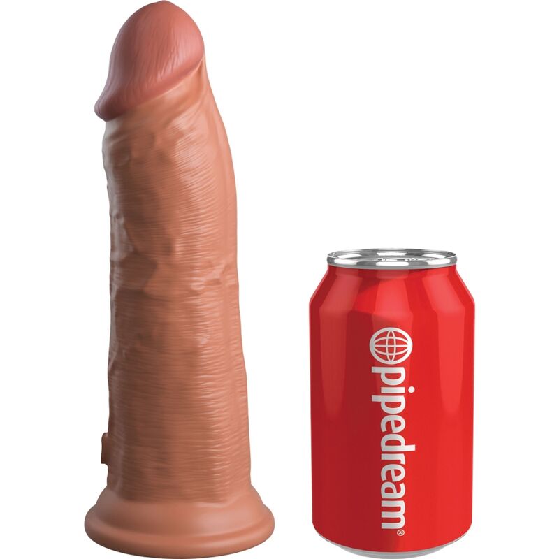 KING COCK - ELITE DILDO REALISTICO VIBRANTE E SILICONE 20.3 CM CARAMEL - KING COCK | Lingerie Harness Boutique