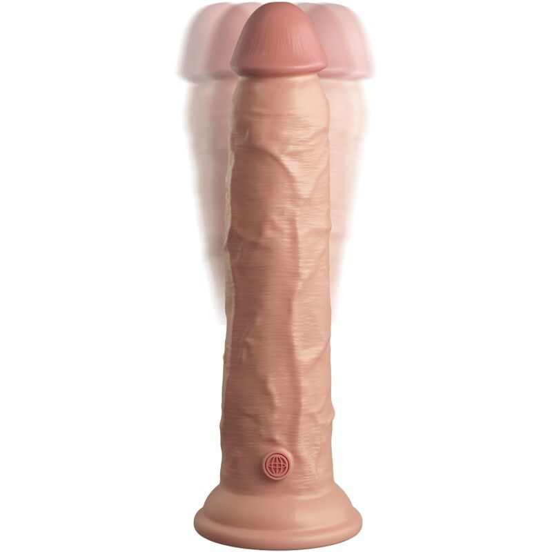 KING COCK - ELITE VIBRATORE DILDO REALISTICO E TELECOMANDO IN SILICONE 23 CM - KING COCK | Lingerie Harness Boutique
