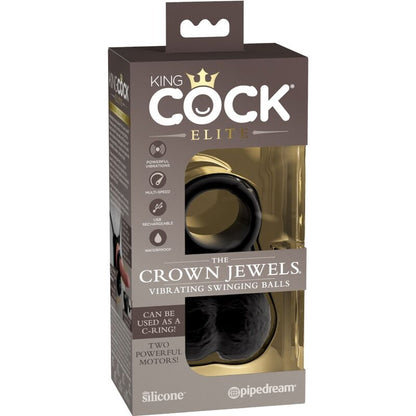 KING COCK - ELITE VIBRATING SILICONE TESTICLE RING