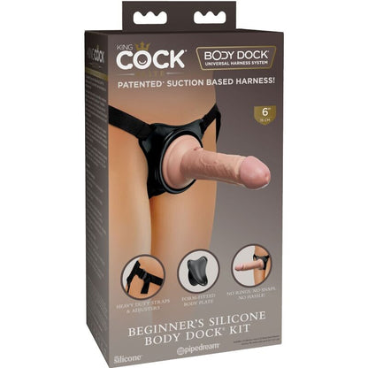 KING COCK - ELITE IMBRAGATURA REGOLABILE CON DILDO 15.2 CM PER PRINCIPIANTI - KING COCK | Lingerie Harness Boutique