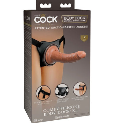 KING COCK - ELITE COMODA IMBRACATURA REGOLABILE CON DILDO 17.8 CM - KING COCK | Lingerie Harness Boutique