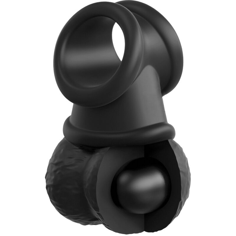 KING COCK - ELITE KIT IMBRACATURA REGOLABILE DELUXE ANELLO CON TESTICOLI E DILDO 20.3 CM - KING COCK | Lingerie Harness Boutique