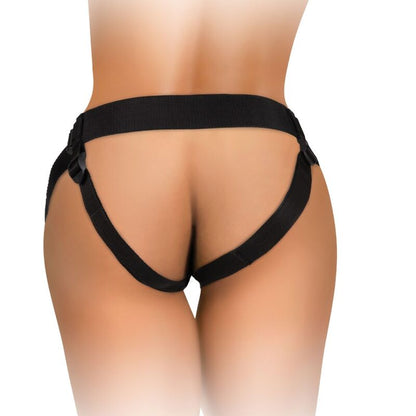 KING COCK - ELITE KIT IMBRACATURA REGOLABILE DELUXE ANELLO CON TESTICOLI E DILDO 20.3 CM - KING COCK | Lingerie Harness Boutique
