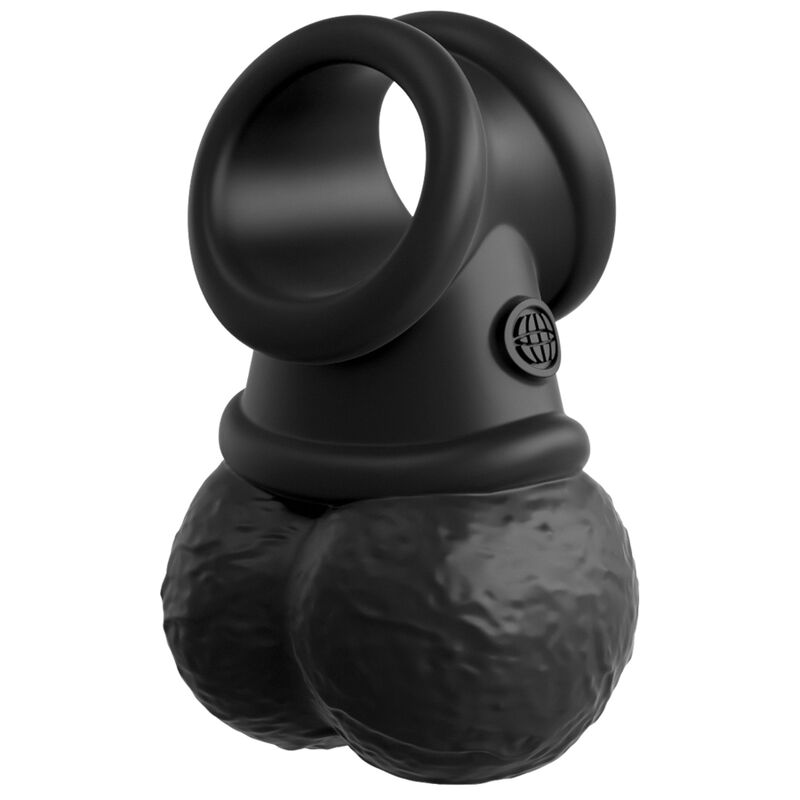KING COCK - ELITE KIT IMBRACATURA REGOLABILE DELUXE ANELLO CON TESTICOLI E DILDO 20.3 CM - KING COCK | Lingerie Harness Boutique