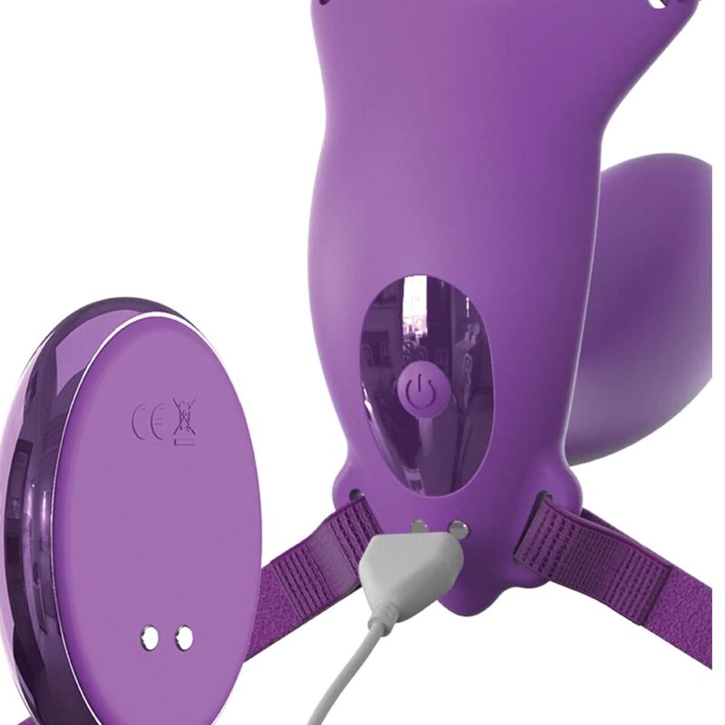 FANTASY FOR HER - PETTORINA G-SPOT BUTTERFLY CON VIBRATORE, RICARICABILE E TELECOMANDO VIOLA - FANTASY FOR HER | Lingerie Harness Boutique