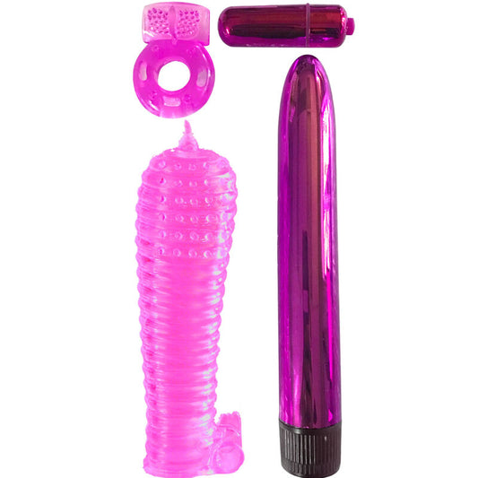 CLASSIX - COUPLES KIT WITH RING, SHEATH AND PINK BULLETS