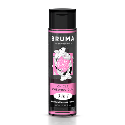 BRUMA - PREMIUM MASSAGE OIL HEAT EFFECT RUBBER FLAVOUR 3 IN 1 - 100 ML