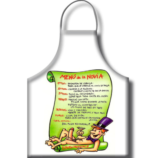 DIABLO PICANTE - GIRLFRIEND MENU APRON TEXT IN SPANISH