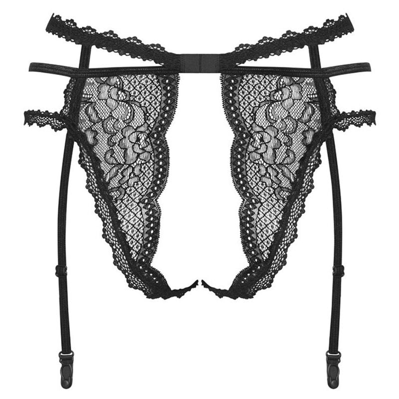 OBSESSIVE - PERLOVE BLACK SUSPENDER BELT XS/S