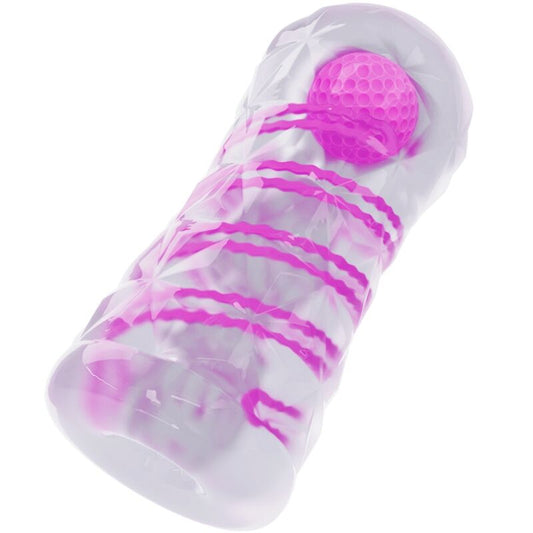 PRETTY LOVE - MASTURBATORE MASCHILE FANTASY CON SPIRALE INTERNA E SFERE TRASPARENTI - PRETTY LOVE MALE | Lingerie Harness Boutique