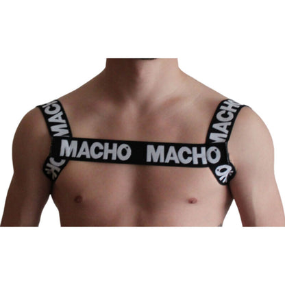 MACHO - CABLAGGIO DOPPIO NERO - MACHO UNDERWEAR | Lingerie Harness Boutique