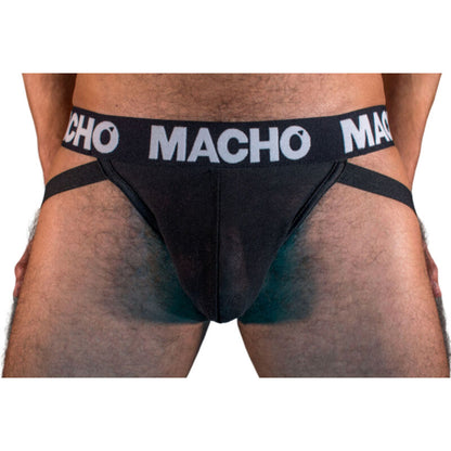 MACHO - MX25NN JOCK NERO TAGLIA XL - MACHO UNDERWEAR | Lingerie Harness Boutique
