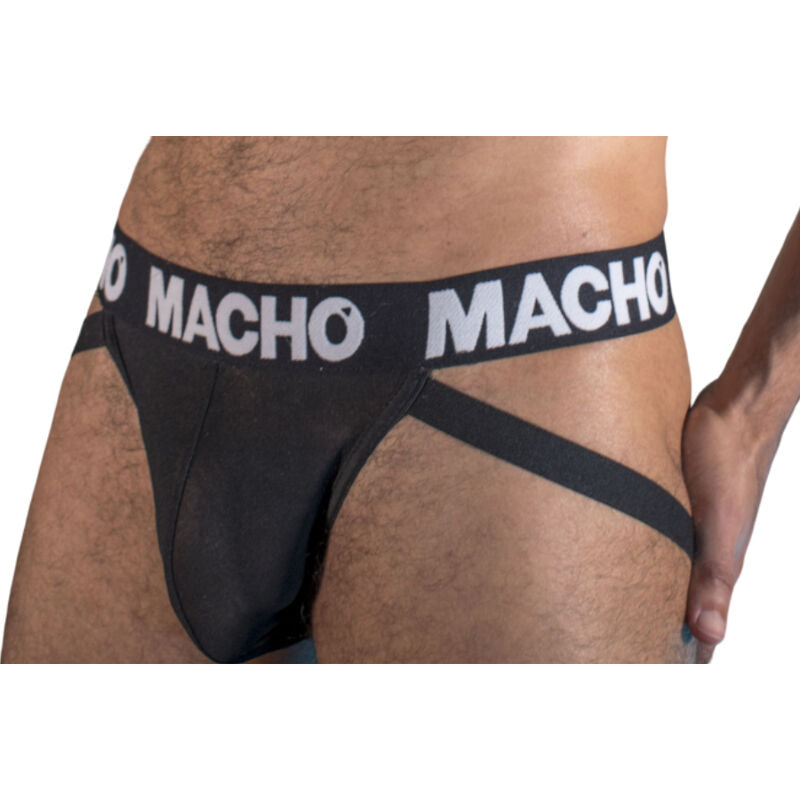 MACHO - MX25NN JOCK NERO TAGLIA XL - MACHO UNDERWEAR | Lingerie Harness Boutique