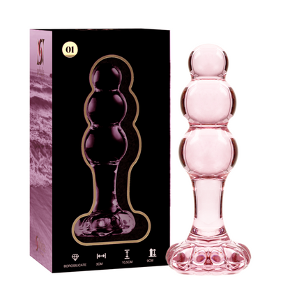 NEBULA SERIES BY IBIZA - MODEL 1 TRANSPARENT BOROSILICATE GLASS CAP 10.5 CM -OR- 3 CM