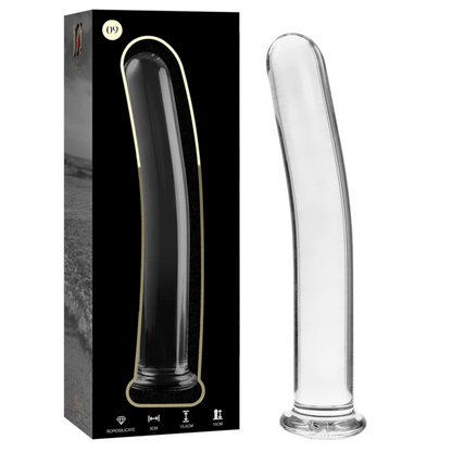 NEBULA SERIES BY IBIZA - MODELLO 9 DILDO IN VETRO BOROSILICATO TRASPARENTE 15.5 CM -O- 2.5 CM - NEBULA SERIES BY IBIZA | Lingerie Harness Boutique