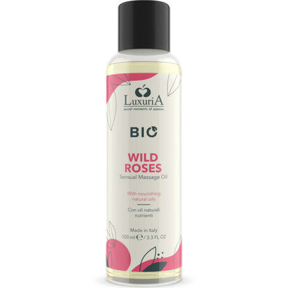 INTIMATELINE LUXURIA - OLIO DA MASSAGGIO BIO ALLA ROSA SELVATICA 100 ML - INTIMATELINE LUXURIA | Lingerie Harness Boutique