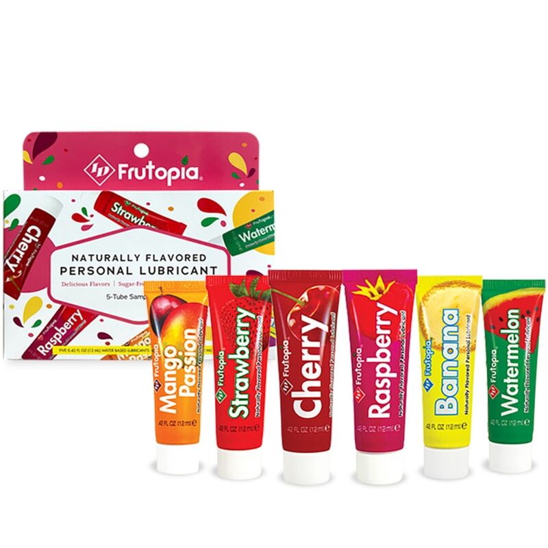 ID FRUTOPIA - LUBRIFICANTI ASSORTITI 5 CONFEZIONE DA 12 ML - ID FRUTOPIA | Lingerie Harness Boutique