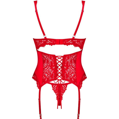 OBSESSIVE - AMOR CHERRIS CORSET AND THONG L/XL